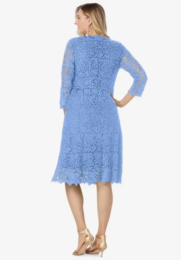 Lace Fit & Flare Dress
