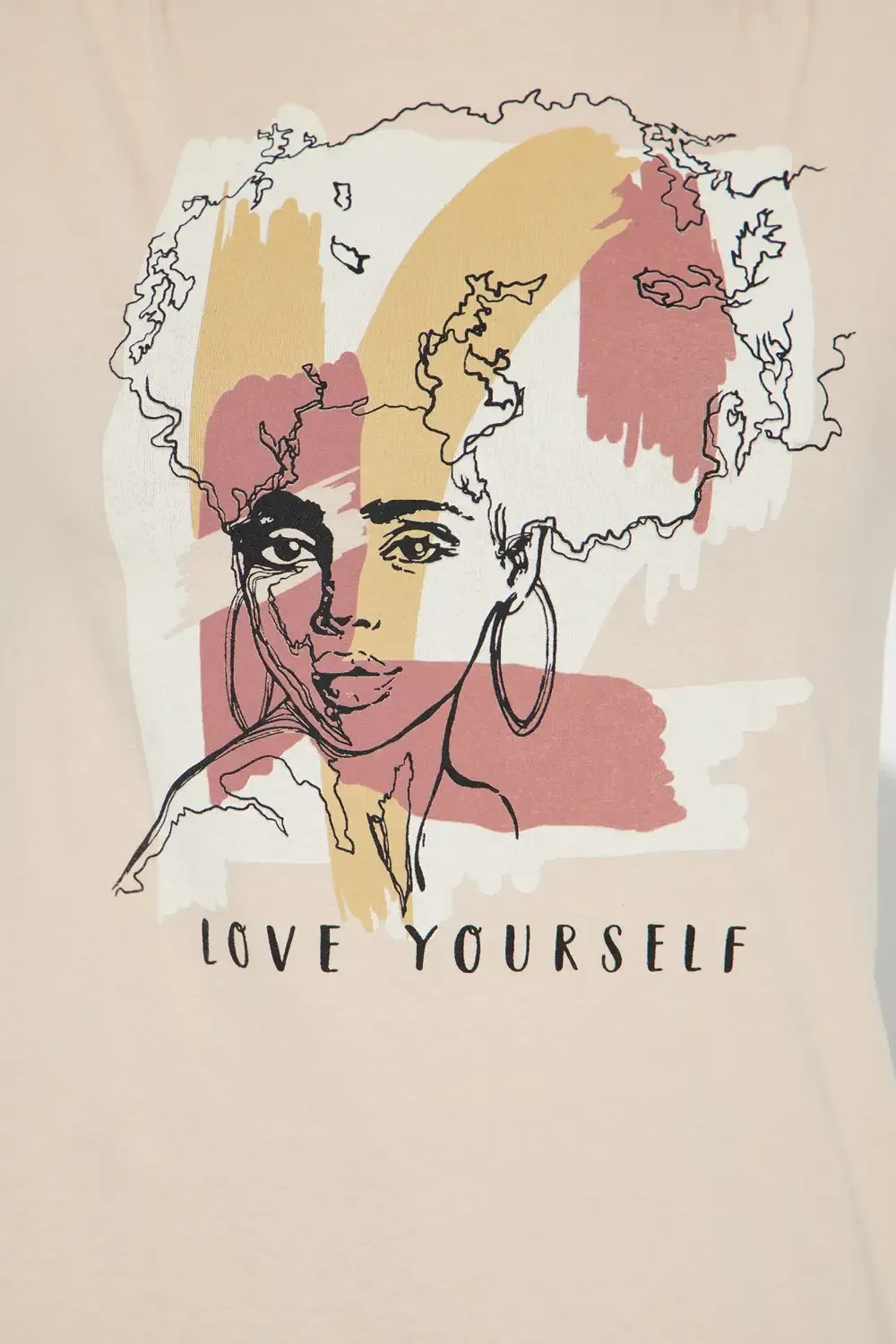Journey To Self Love Short Sleeve Tee - Natural/Combo