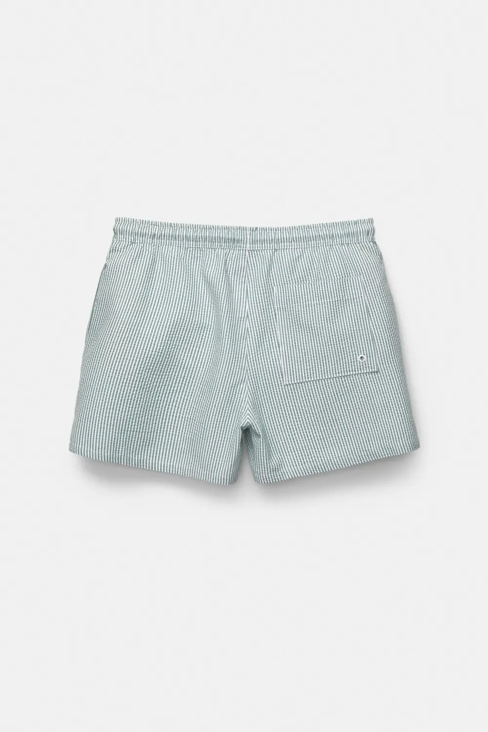 Striped seersucker swimming trunks