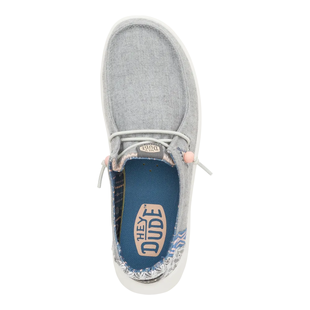 Wendy Peak Chambray Woven - Grey