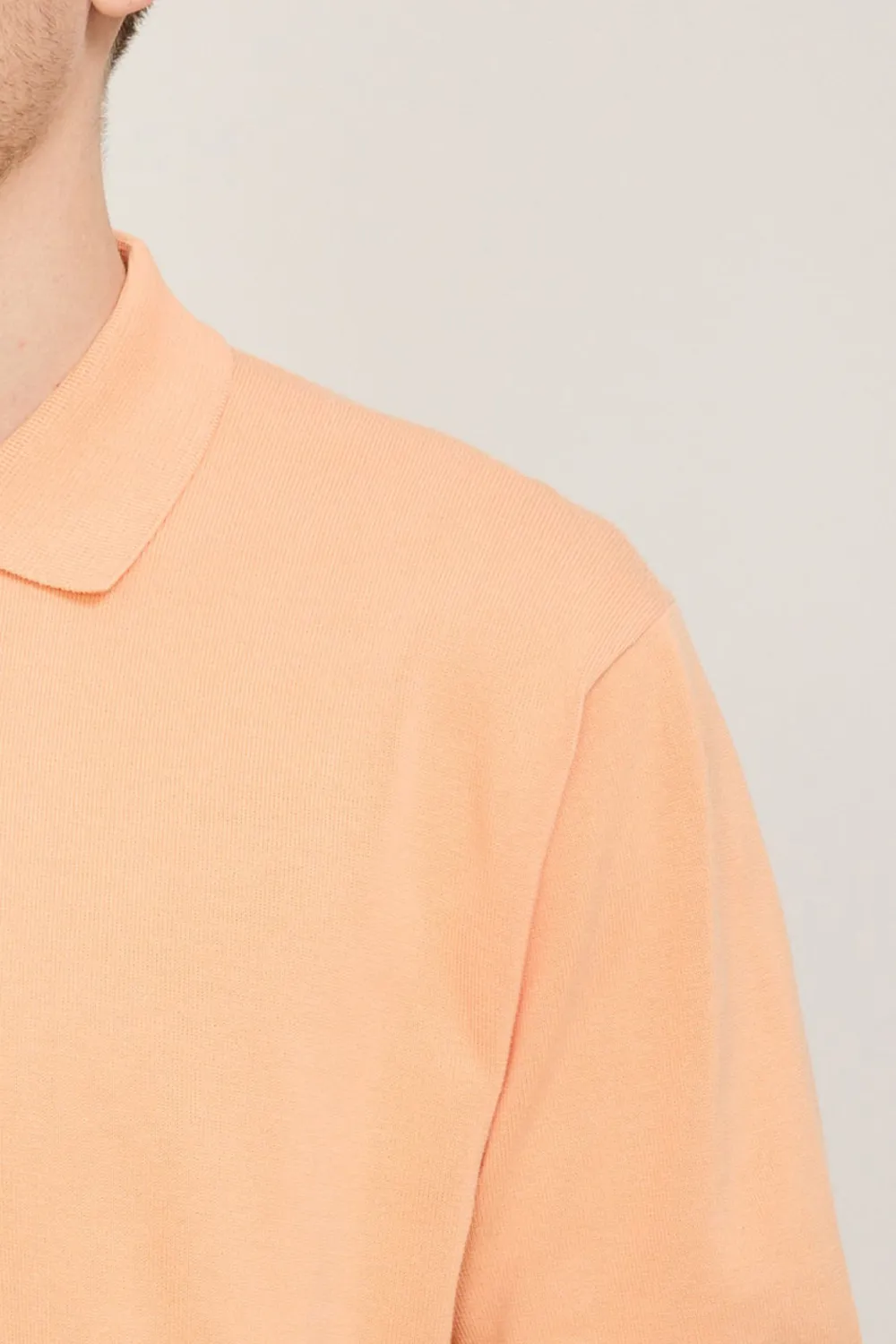 Knit Polo 12G Orange