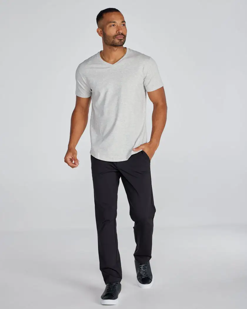 Drop-Cut V-Neck: Lux