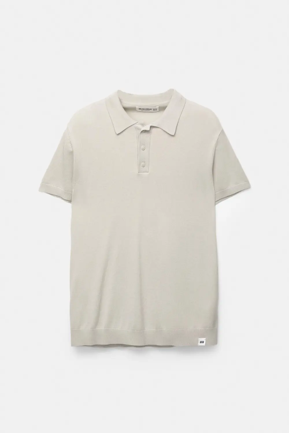 Short sleeve knit polo shirt