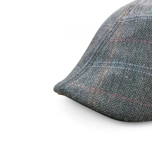 The Bourbon Boston Scally Cap - Smoke & Peat Plaid