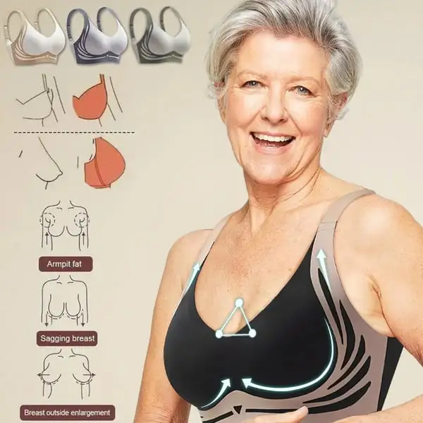 🔥🎁Super gather bra | Wireless Push-up Bra👍No more sagging breasts