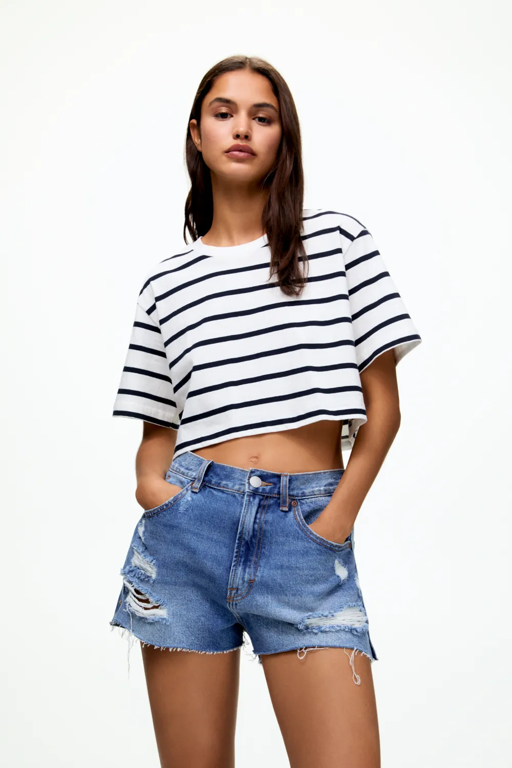Camiseta cropped básica