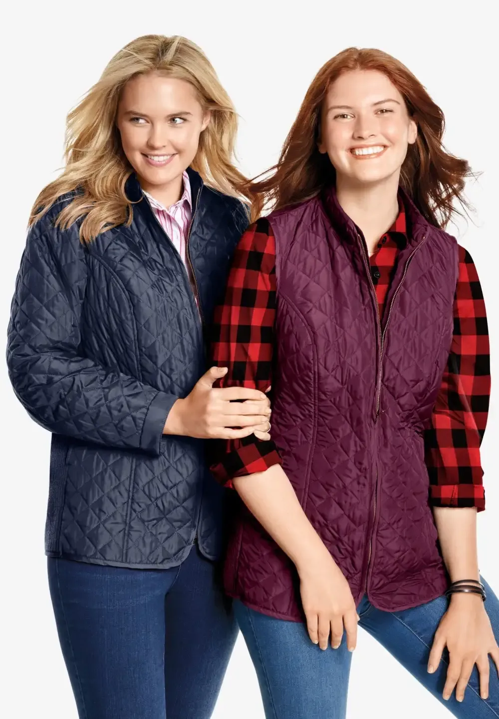 Zip-Front Quilted Vest