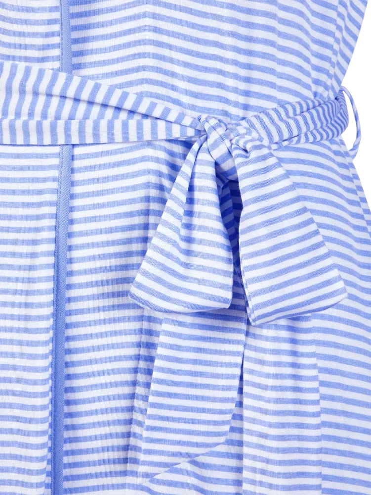 Ella Simone Women's Fresh Stripes Cooling Wrap Robe