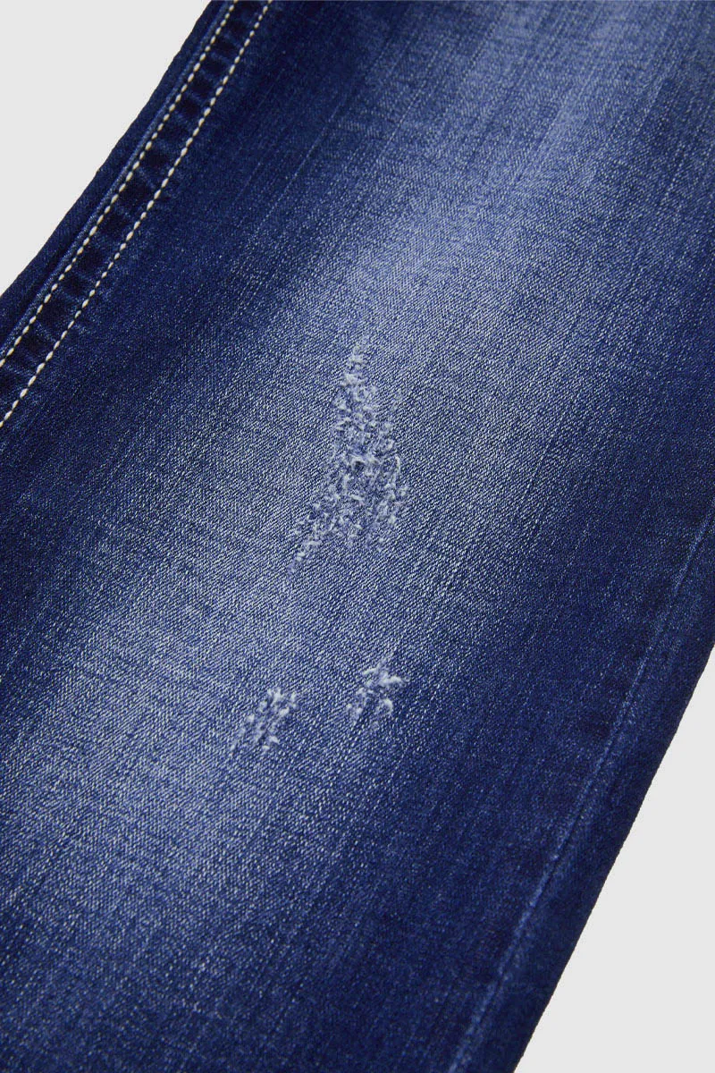 Raw Hem Double Button Mid Waist Straight Leg Jeans