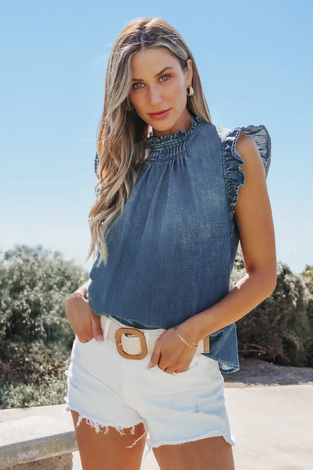 Prairie Days Denim Top