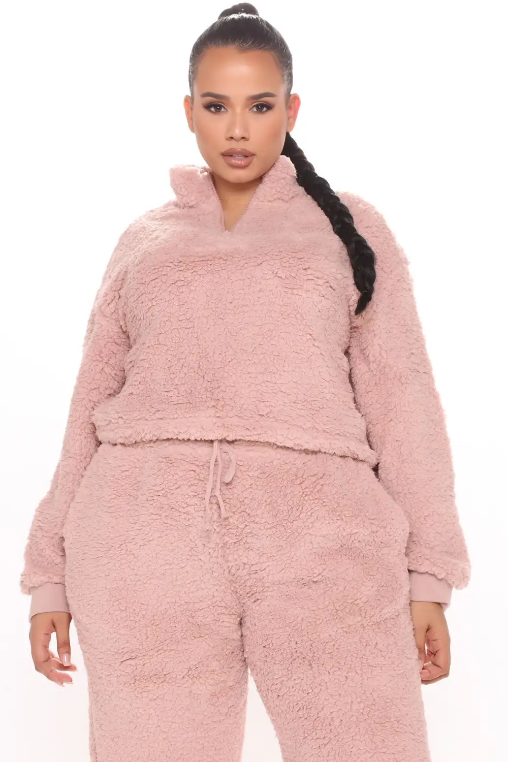 Cuddle Time Cozy Pant Set - Mauve