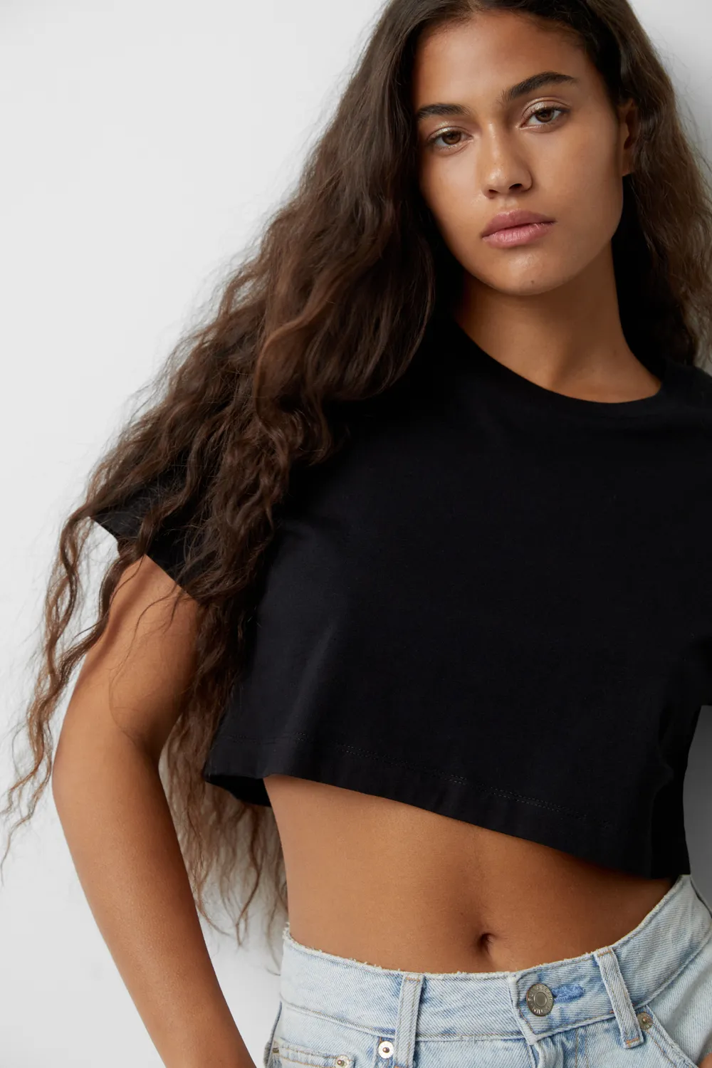 Camiseta cropped básica