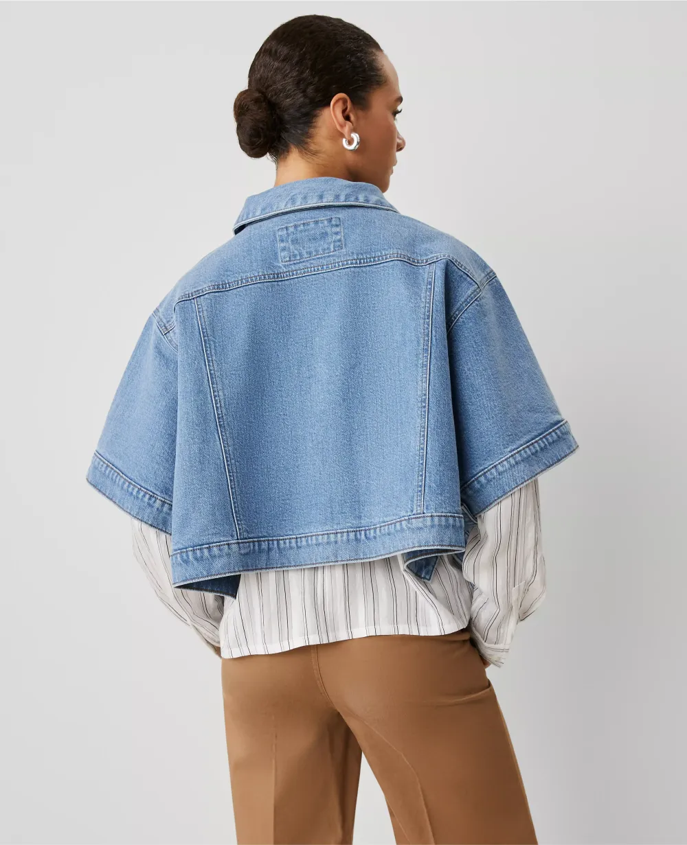 Weekend Collection Denim Poncho