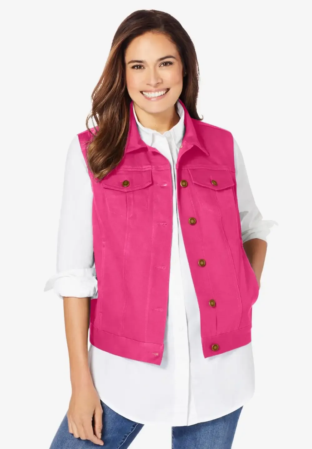 Stretch Denim Vest