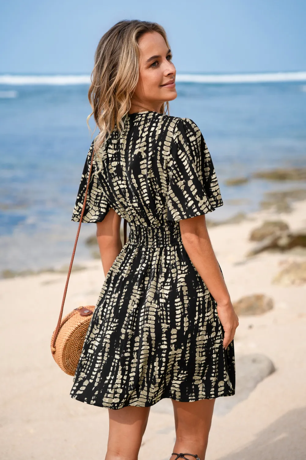 Deep Dive Abstract Mini Dress