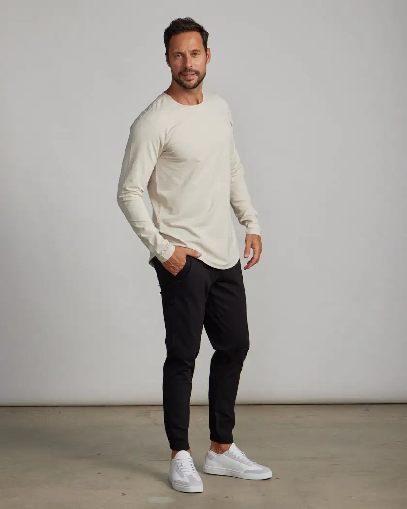 Drop-Cut Long Sleeve: Lux