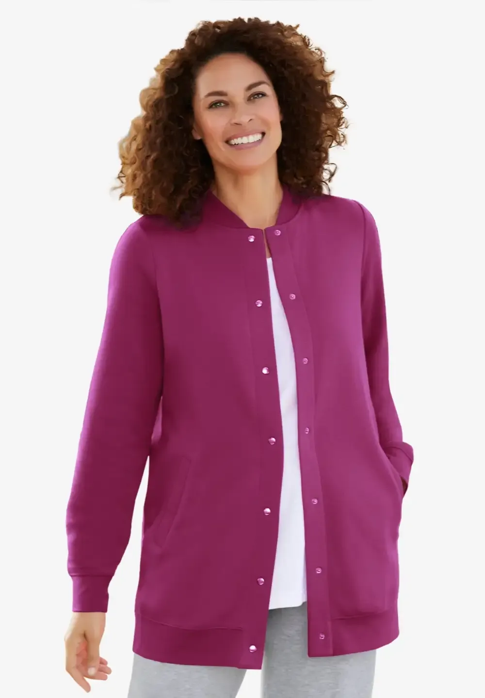 Fleece Baseball Jacket