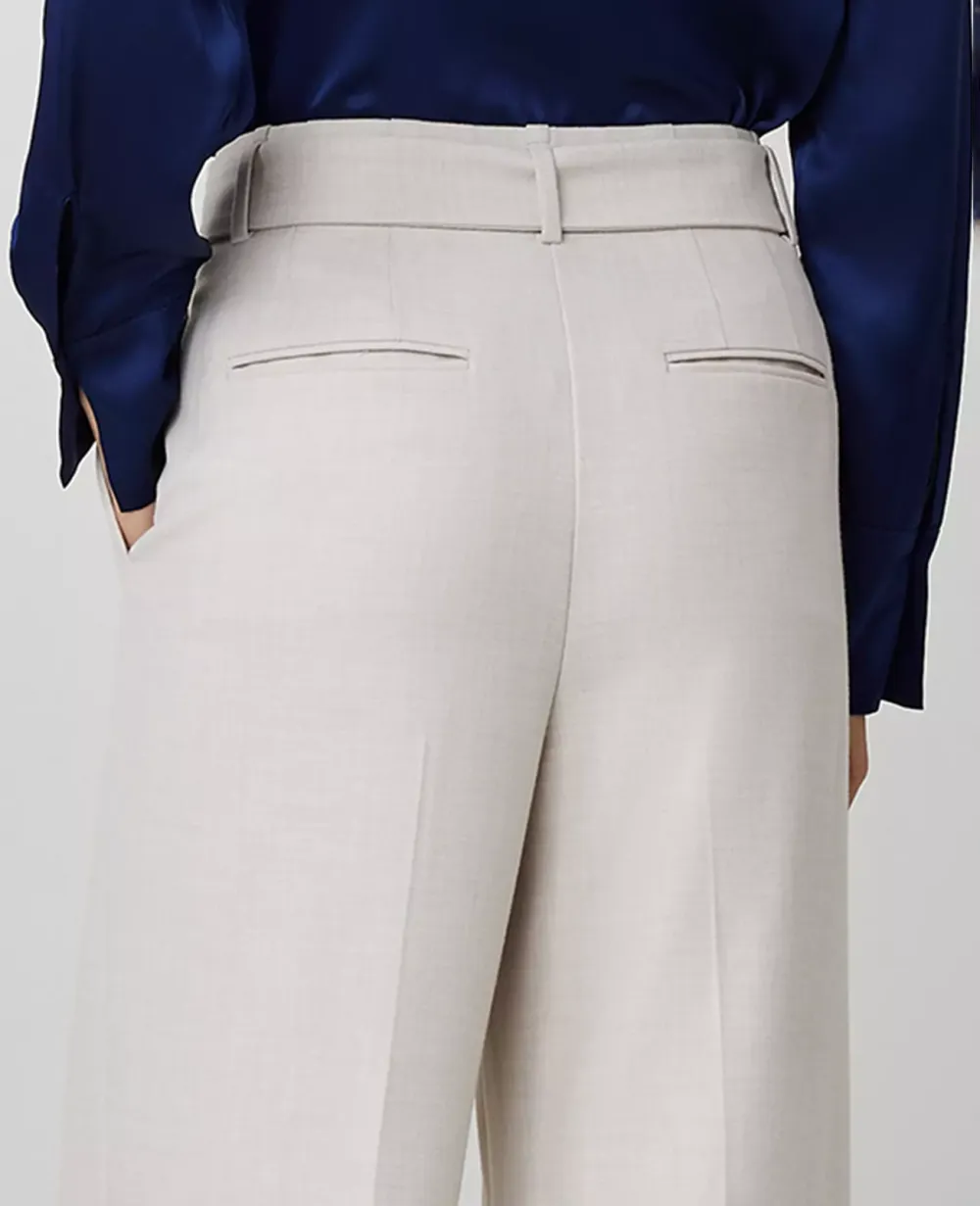 The Belted Pleated Wide-Leg Pant