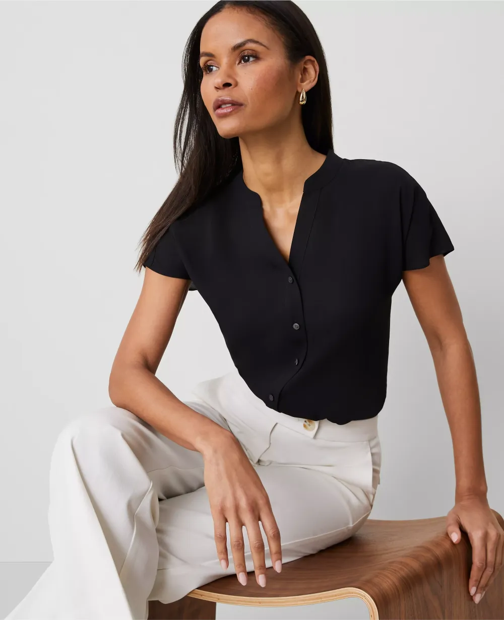 Split Neck Blouse