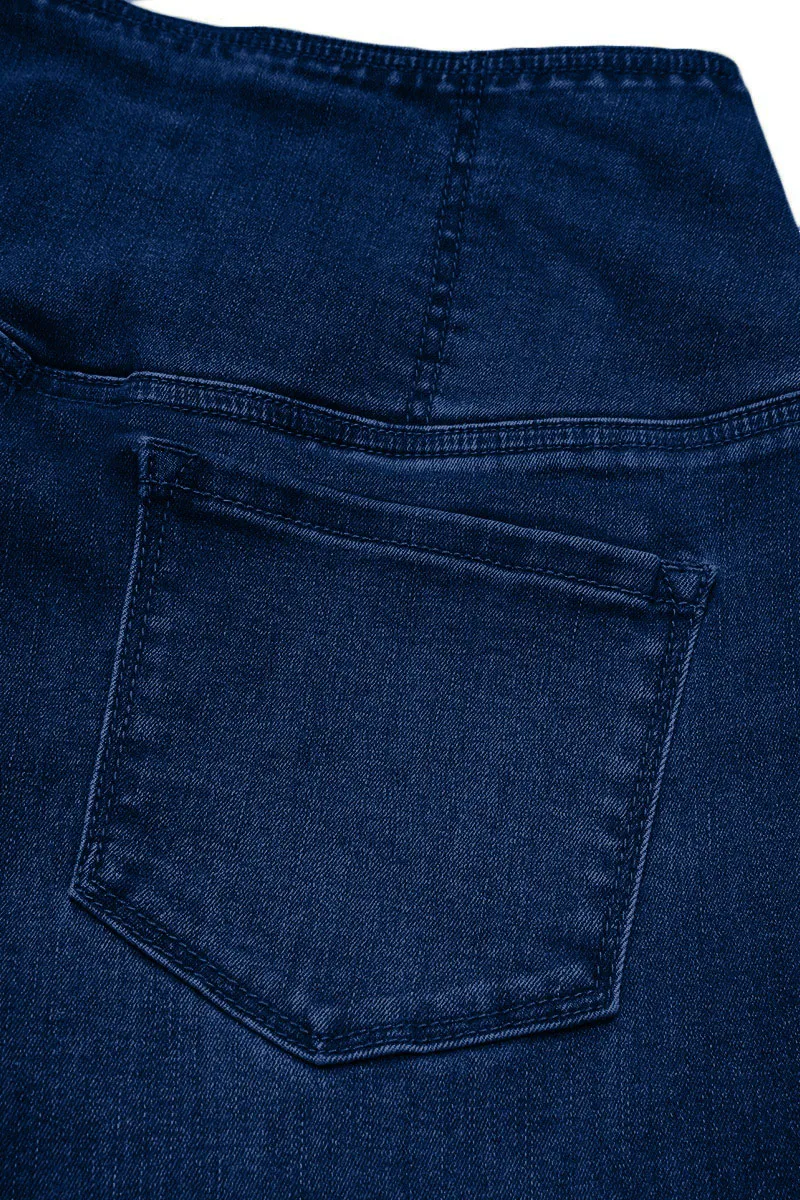 Wash Wrap Mid Rise Stretchy Flare Jeans