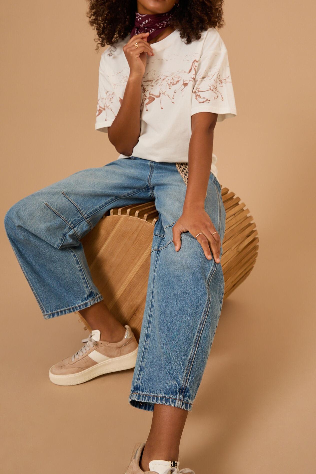 Running Horses Oversized Tee