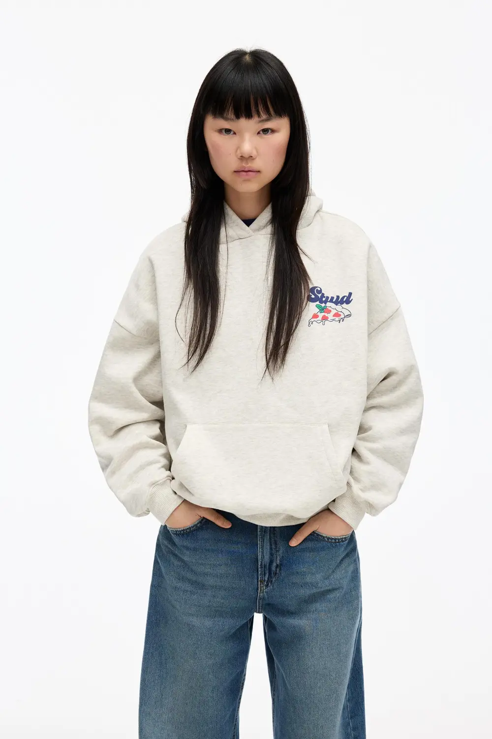 Sudadera gris STWD pizza