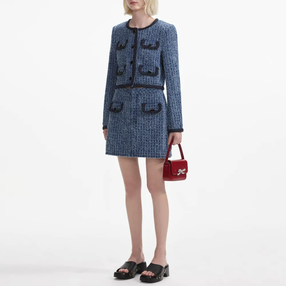 Textured Denim Jacket