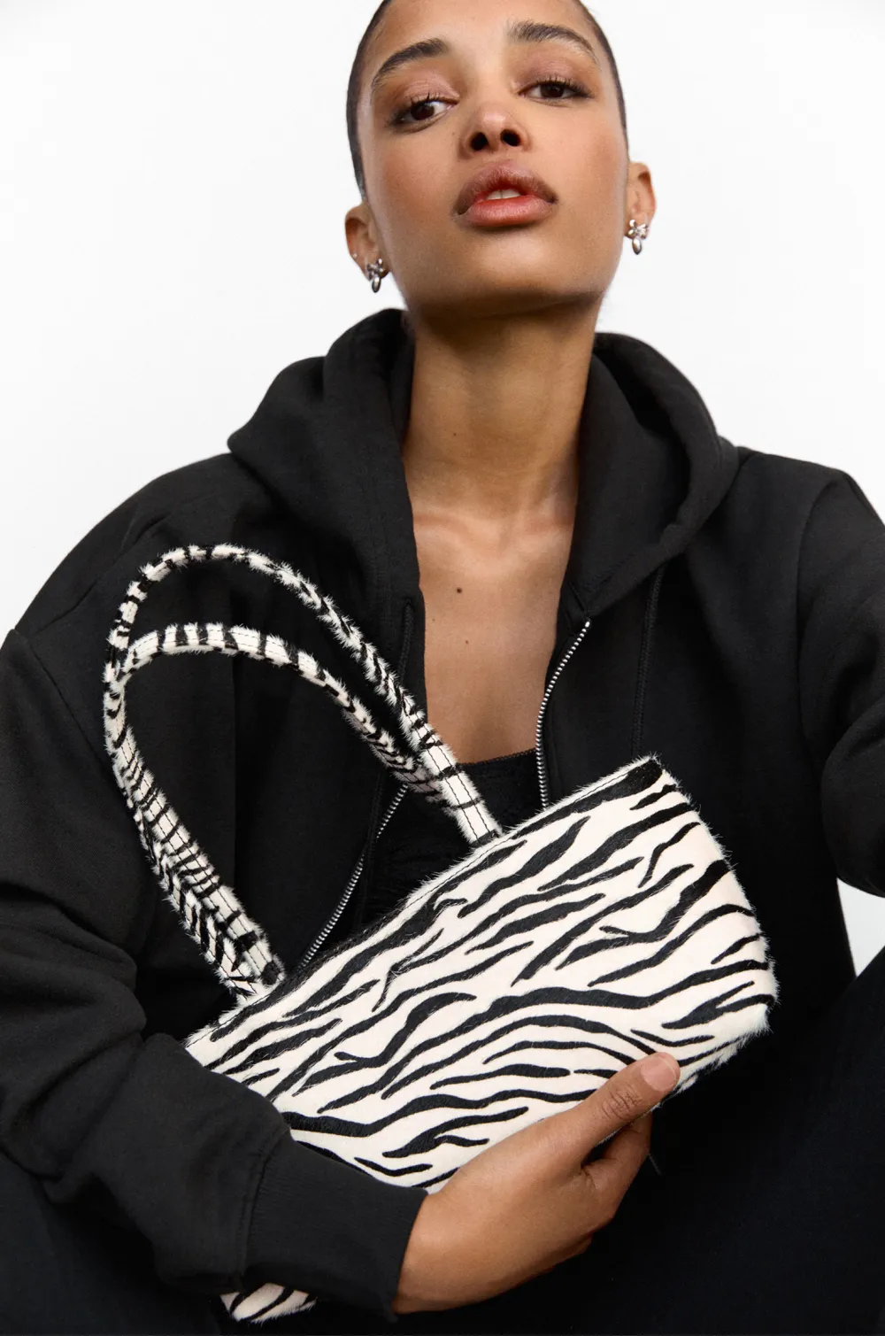 Bolso de hombro piel animal print