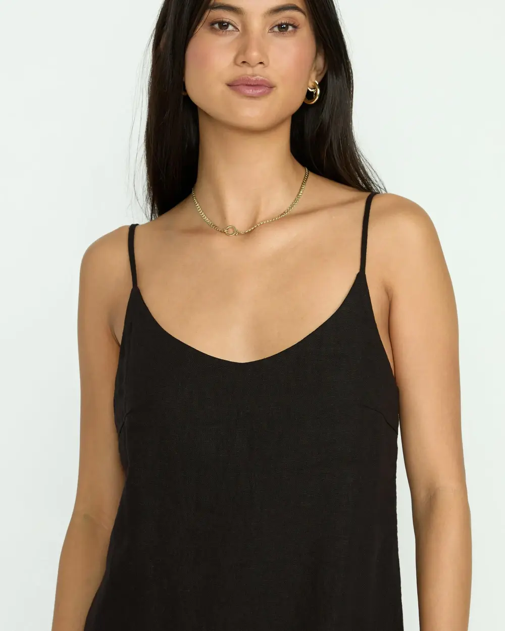 Summer Love Mini Slip Dress - Black