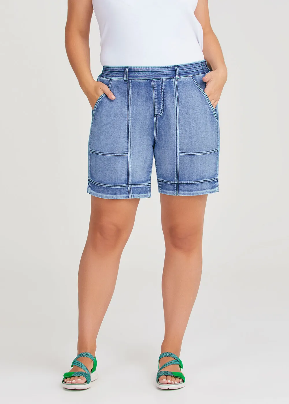 Cotton Pocket Denim Short