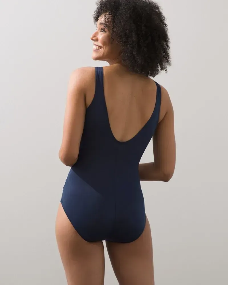 Miraclesuit Silver Shore Temptress Swimsuit Midnight/Silver