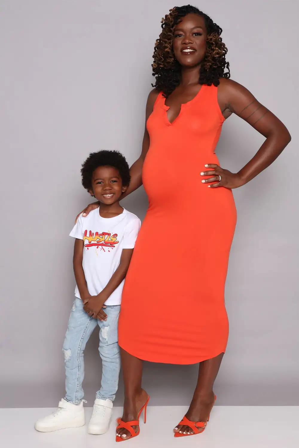 All You Need Midi Dress - Red