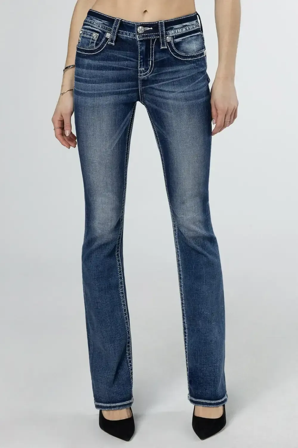 Fleur Glass Bootcut Jeans
