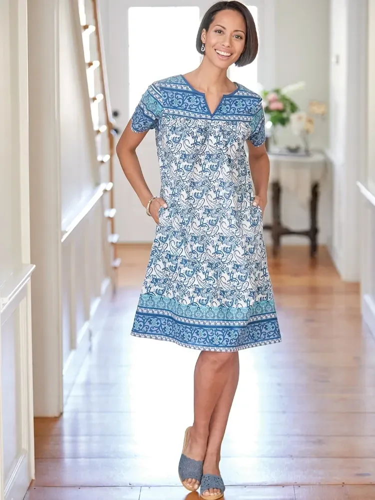 Short-Length Cotton Muumuu