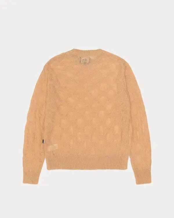 LOOSE KNIT CROSS CABLE SWEATER