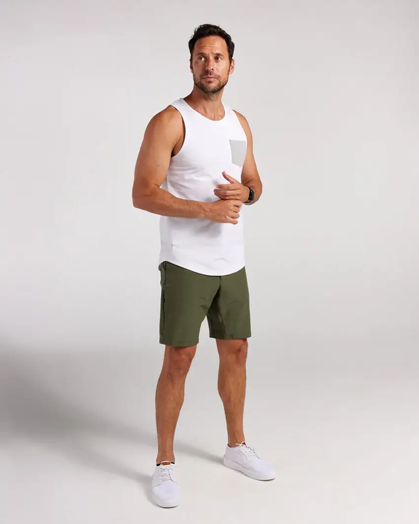 Lux Drop-Cut Pocket Tank