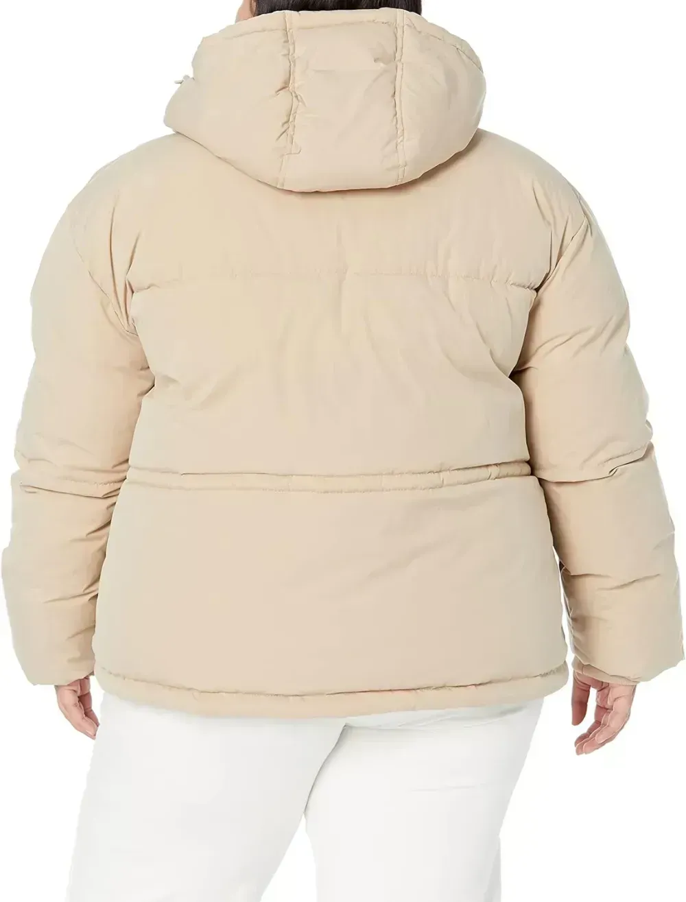 Women's Short Waisted Puffer Jacket (Available in Plus Size)