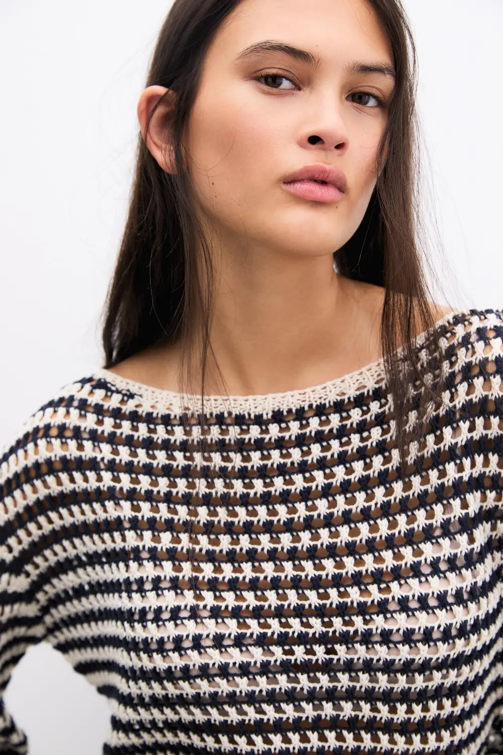 Jersey rayas crochet