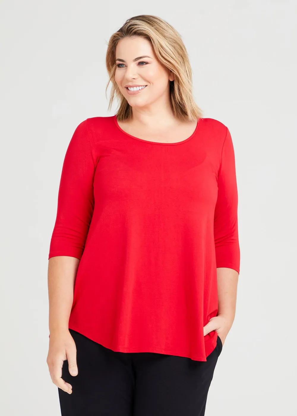 Bamboo Base 3/4 Sleeve Top