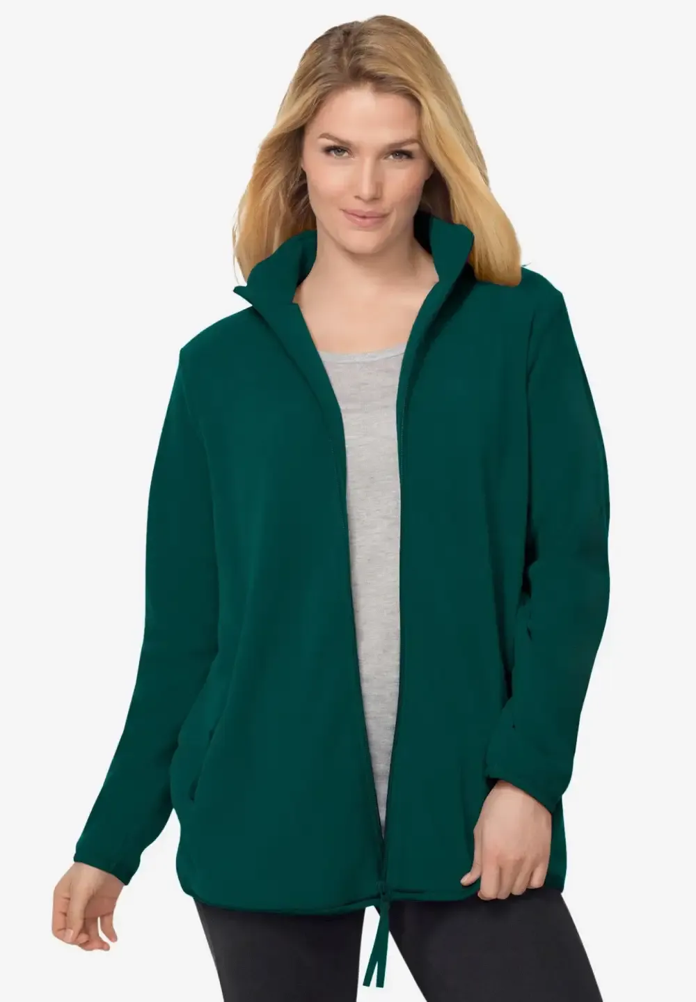 Zip-Front Microfleece Jacket