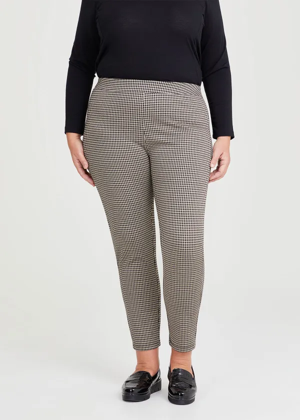 Houndstooth Pull On Pant