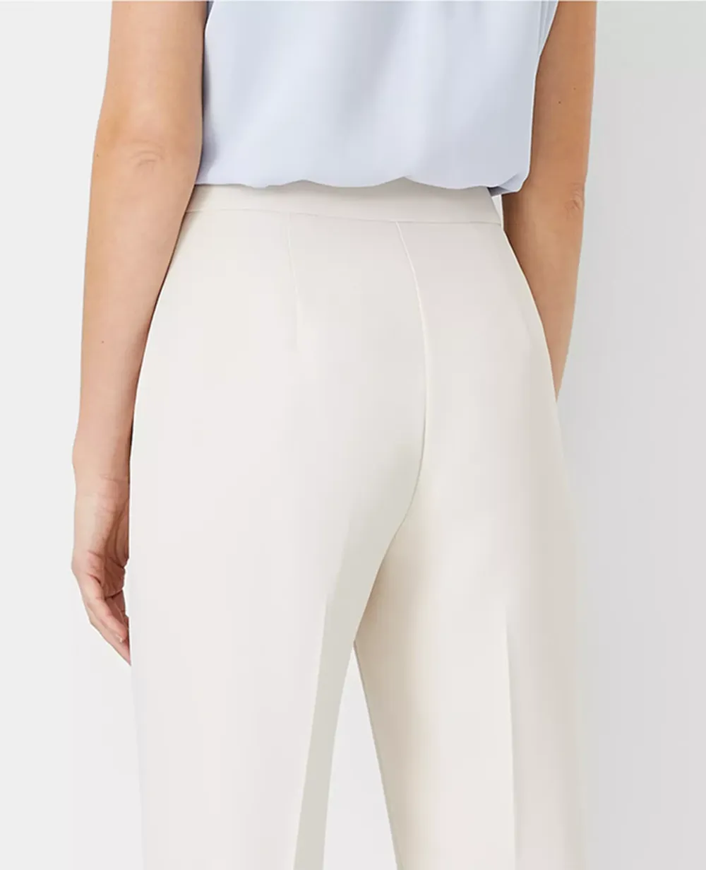 The Side Zip Trouser Pant In Fluid Crepe