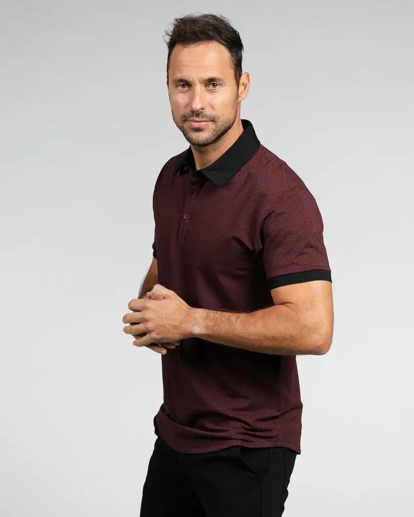 Drop-Cut: Lux Dotted Polo