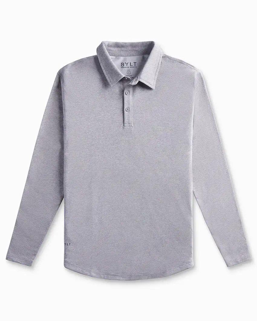 Drop-Cut Long Sleeve: Lux Polo