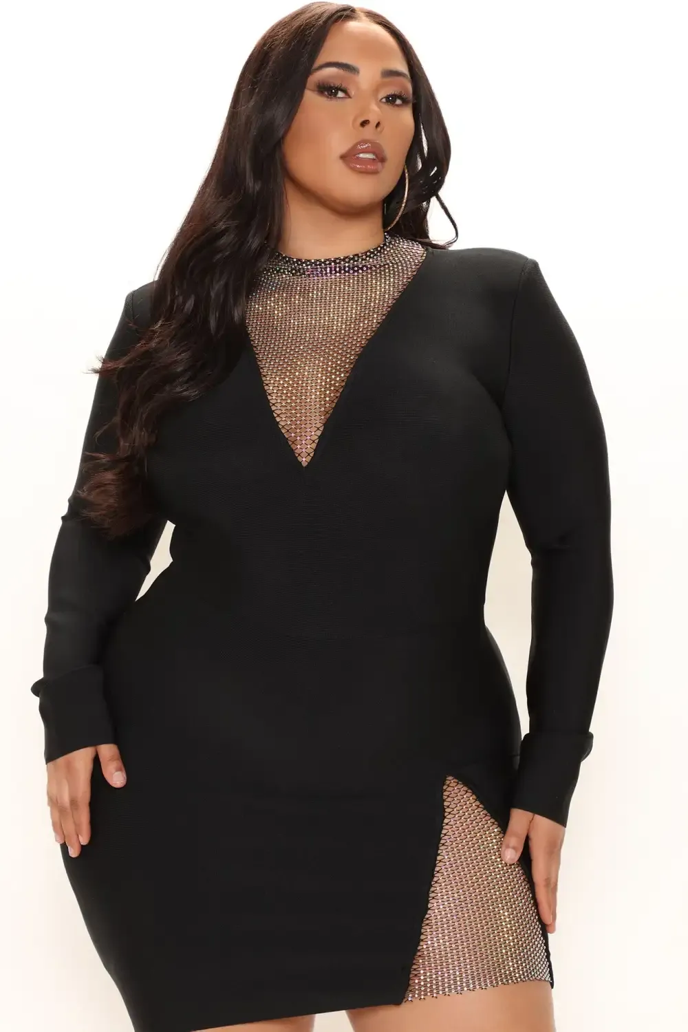 Beginning To Wonder Bandage Mini Dress - Black