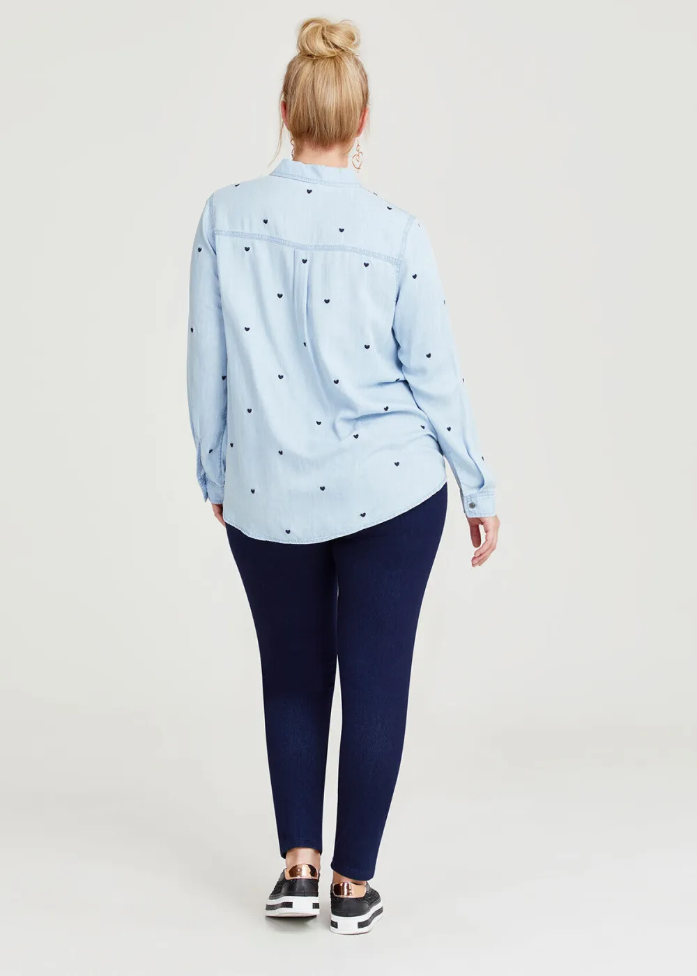 Natural Chambray Heart Shirt