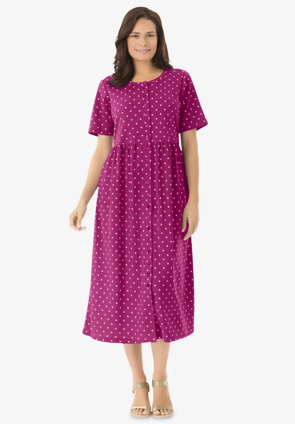 Button-Front Essential Dress