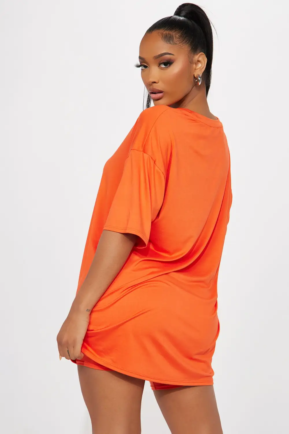 Weekend Vibes Short Set - Orange