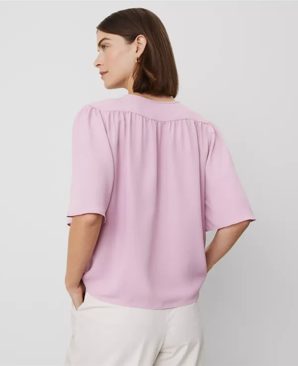 Draped Sleeve Blouse