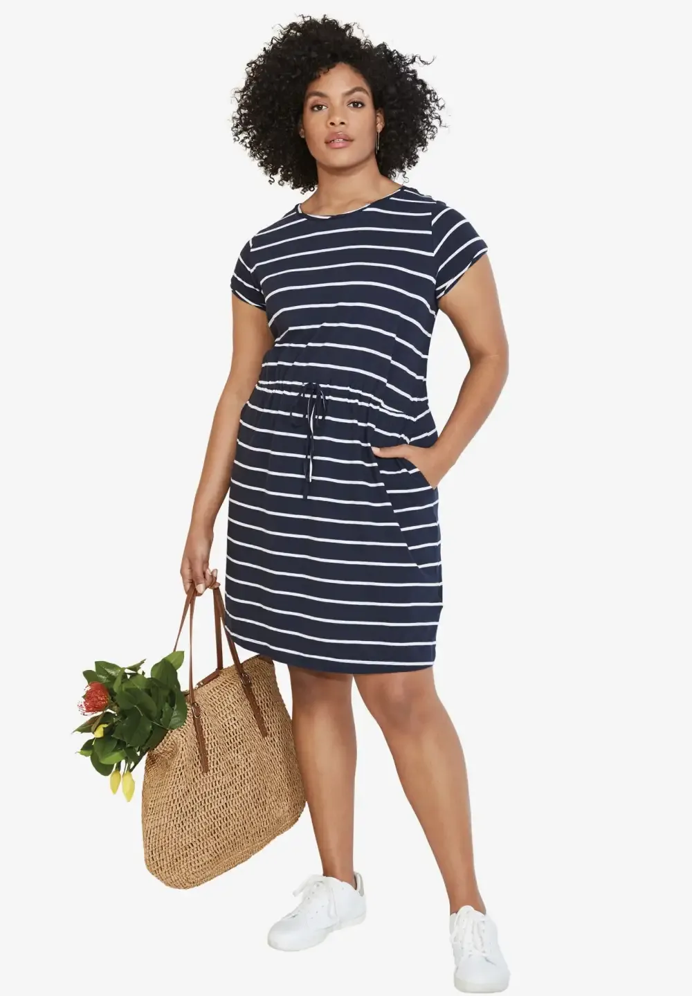 Knit Drawstring Dress